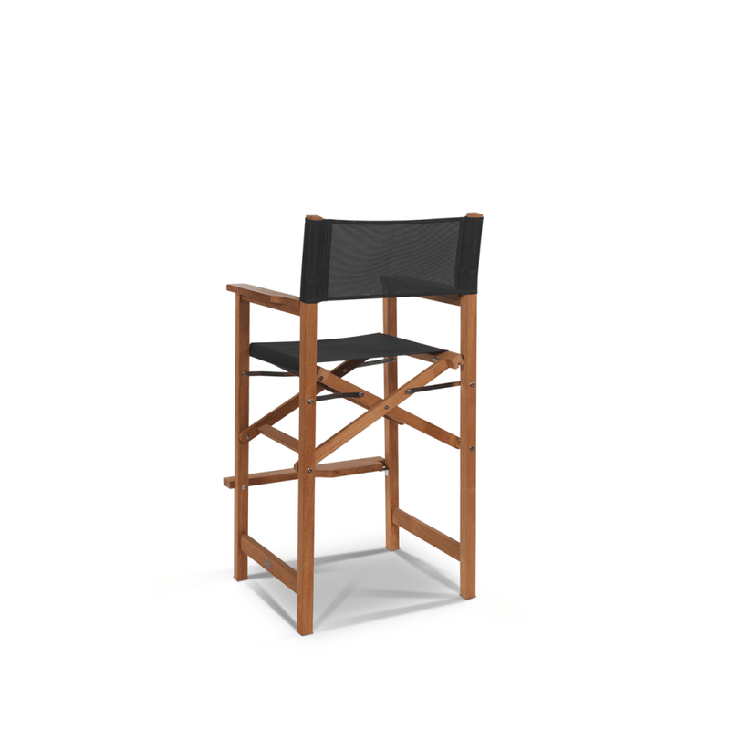 Director Teak Patio Square Bar Height Dining Set 3PC - LOOMLAN - HiTeak - Outdoor Dining Sets