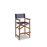 Director Teak Patio Square Bar Height Dining Set 3PC - LOOMLAN - HiTeak - Outdoor Dining Sets