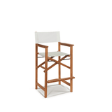 Director Teak Patio Square Bar Height Dining Set 3PC - LOOMLAN - HiTeak - Outdoor Dining Sets