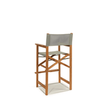 Director Teak Patio Square Bar Height Dining Set 3PC - LOOMLAN - HiTeak - Outdoor Dining Sets