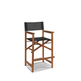 Director Teak Patio Square Bar Height Dining Set 3PC - LOOMLAN - HiTeak - Outdoor Dining Sets