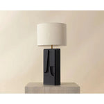 Dirsan Aluminum Based Fabric Table Lamp - LOOMLAN - SUNPAN - Table Lamps