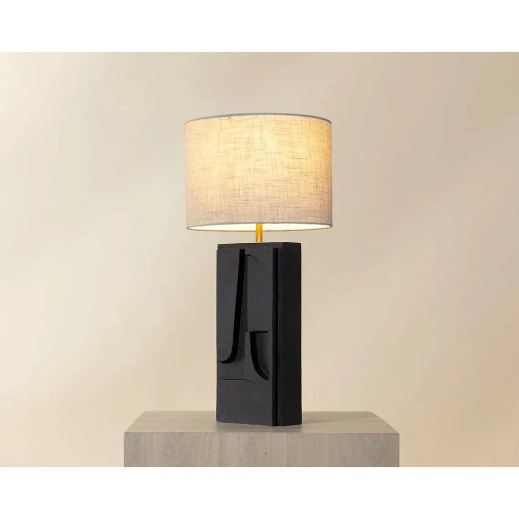 Dirsan Aluminum Based Fabric Table Lamp - LOOMLAN - SUNPAN - Table Lamps