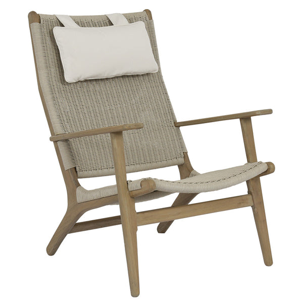 Coastal Cushionless Highback Outdoor Chair