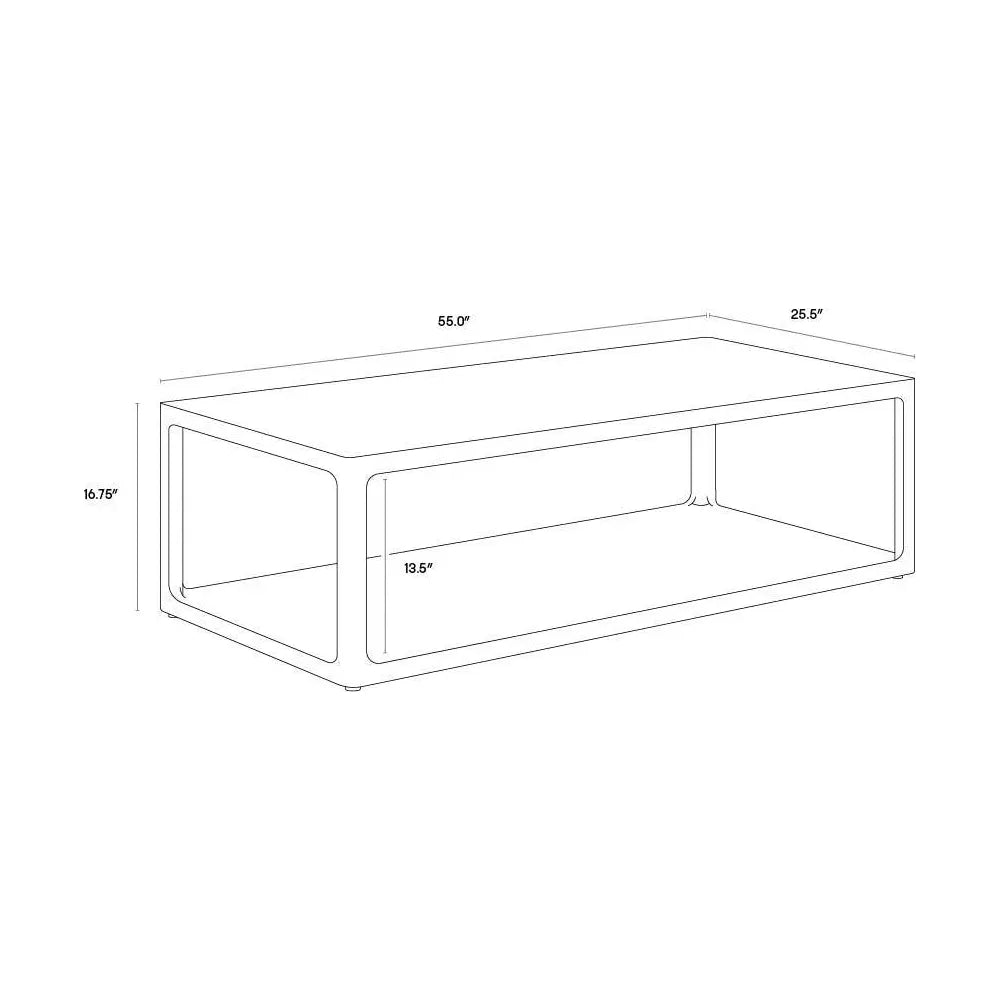 Doncaster Wooden Rectangular Coffee Table - LOOMLAN - SUNPAN - Coffee Tables