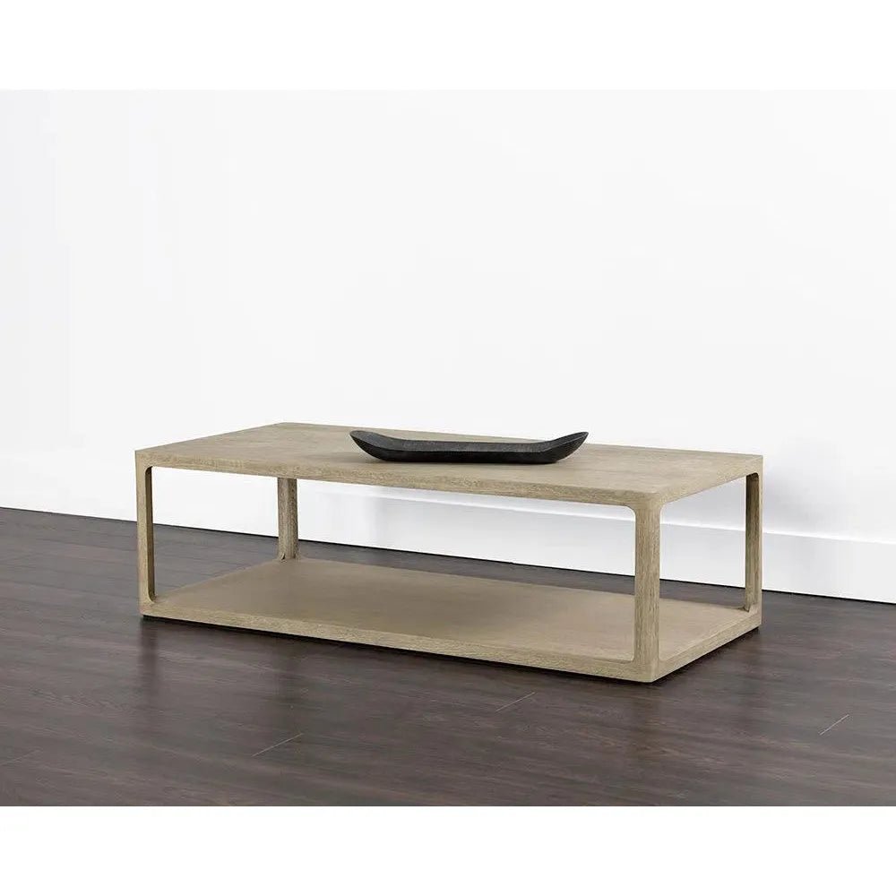 Doncaster Wooden Rectangular Coffee Table - LOOMLAN - SUNPAN - Coffee Tables