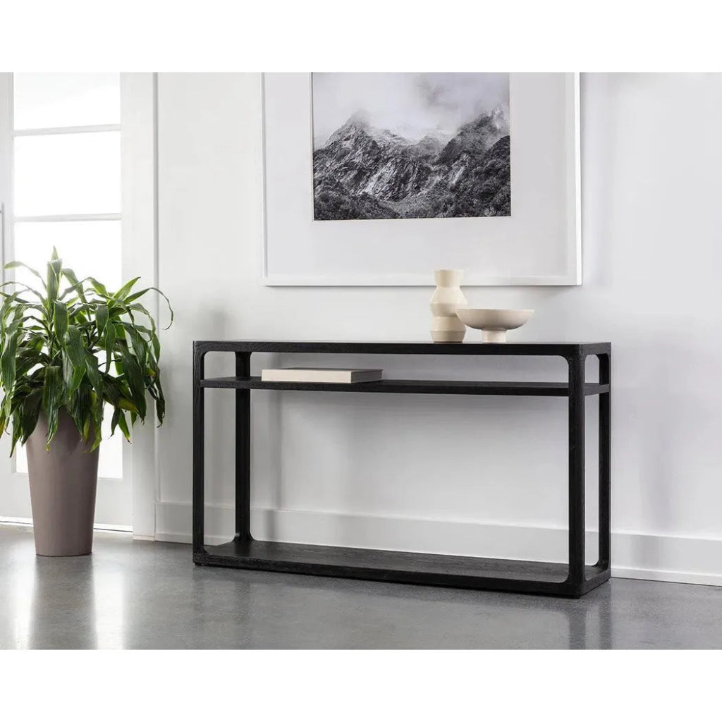 Doncaster Wooden Rectangular Console Table - LOOMLAN - SUNPAN - Console Tables