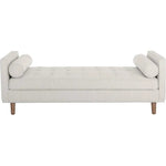 Donnie Leather Classic Backless Bench - LOOMLAN - SUNPAN - Bedroom Benches