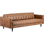 Donnie Leather Classic Sofa - LOOMLAN - SUNPAN - Sofas & Loveseats