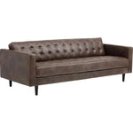 Donnie Leather Classic Sofa - LOOMLAN - SUNPAN - Sofas & Loveseats