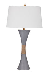 Dorian Grey Fluted Base Table Lamp - LOOMLAN - Bassett Mirror - Table Lamps