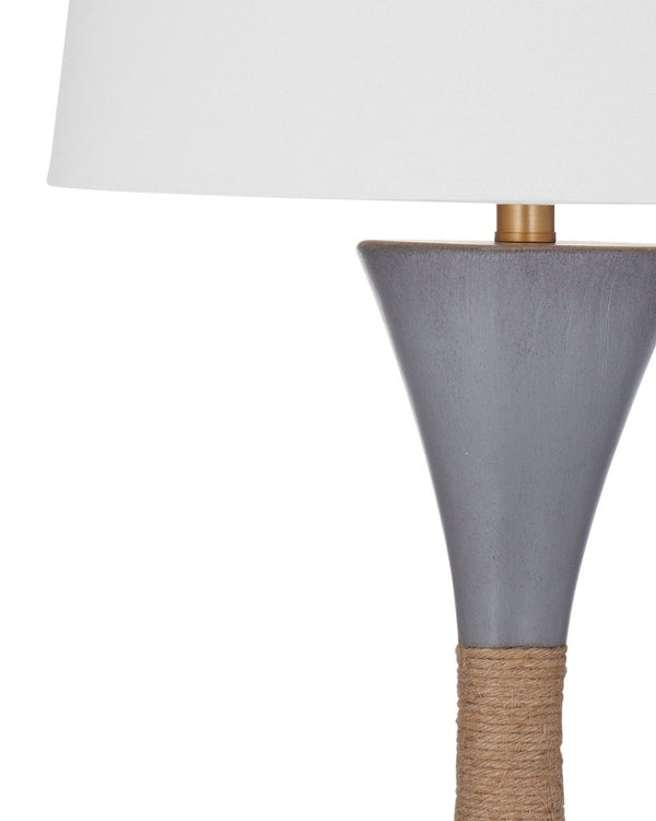 Dorian Grey Fluted Base Table Lamp - LOOMLAN - Bassett Mirror - Table Lamps