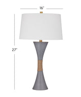 Dorian Grey Fluted Base Table Lamp - LOOMLAN - Bassett Mirror - Table Lamps