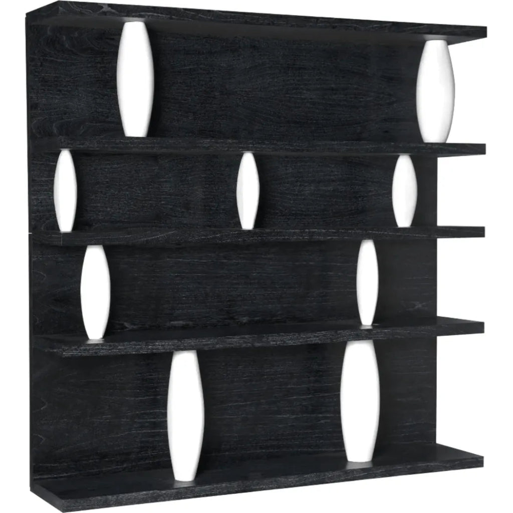 Dorian Wood Shelving - LOOMLAN - Noir - Wall Shelves & Ledgers