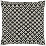 Double Diamond Black Large Throw Pillow Insert - LOOMLAN - D.V. Kap - Throw Pillows