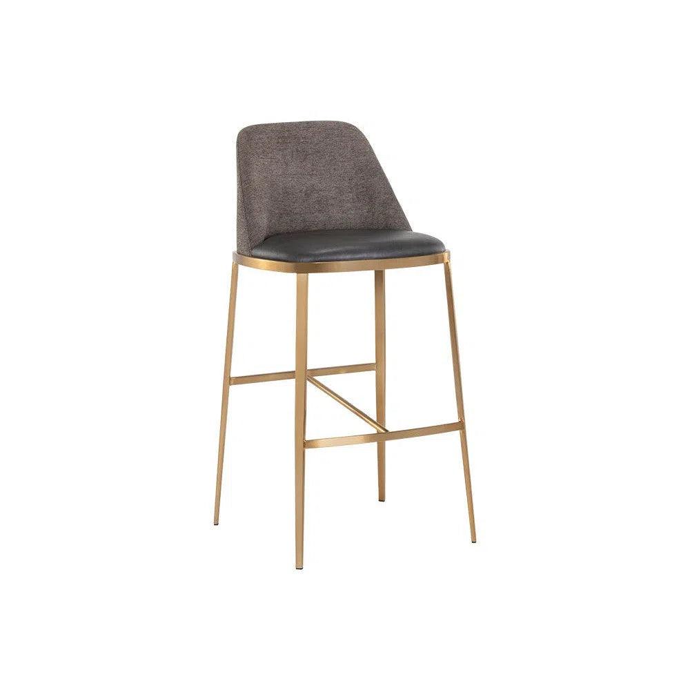 Dover Leather Luxurious Barstool - LOOMLAN - SUNPAN - Bar Stools