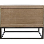 Draco Steel Stand Wood Sideboard - LOOMLAN - Noir - Sideboards