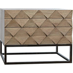 Draco Steel Stand Wood Sideboard - LOOMLAN - Noir - Sideboards