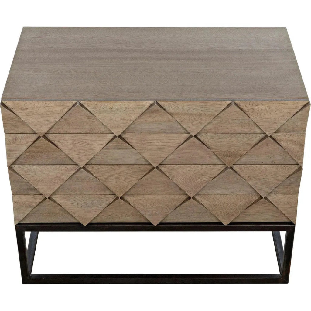 Draco Steel Stand Wood Sideboard - LOOMLAN - Noir - Sideboards