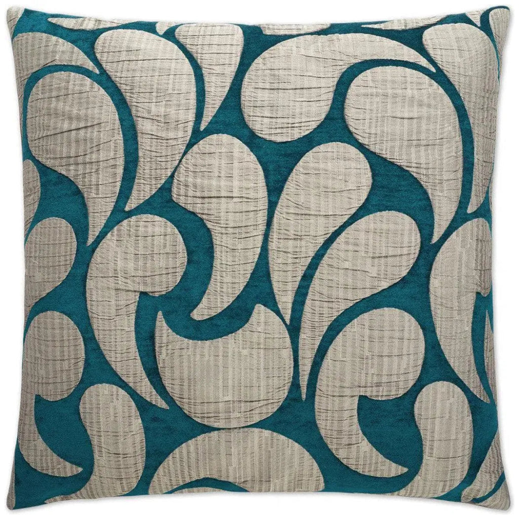 Drizzle Peacock Teal Throw Pillow Insert - LOOMLAN - D.V. Kap - Throw Pillows