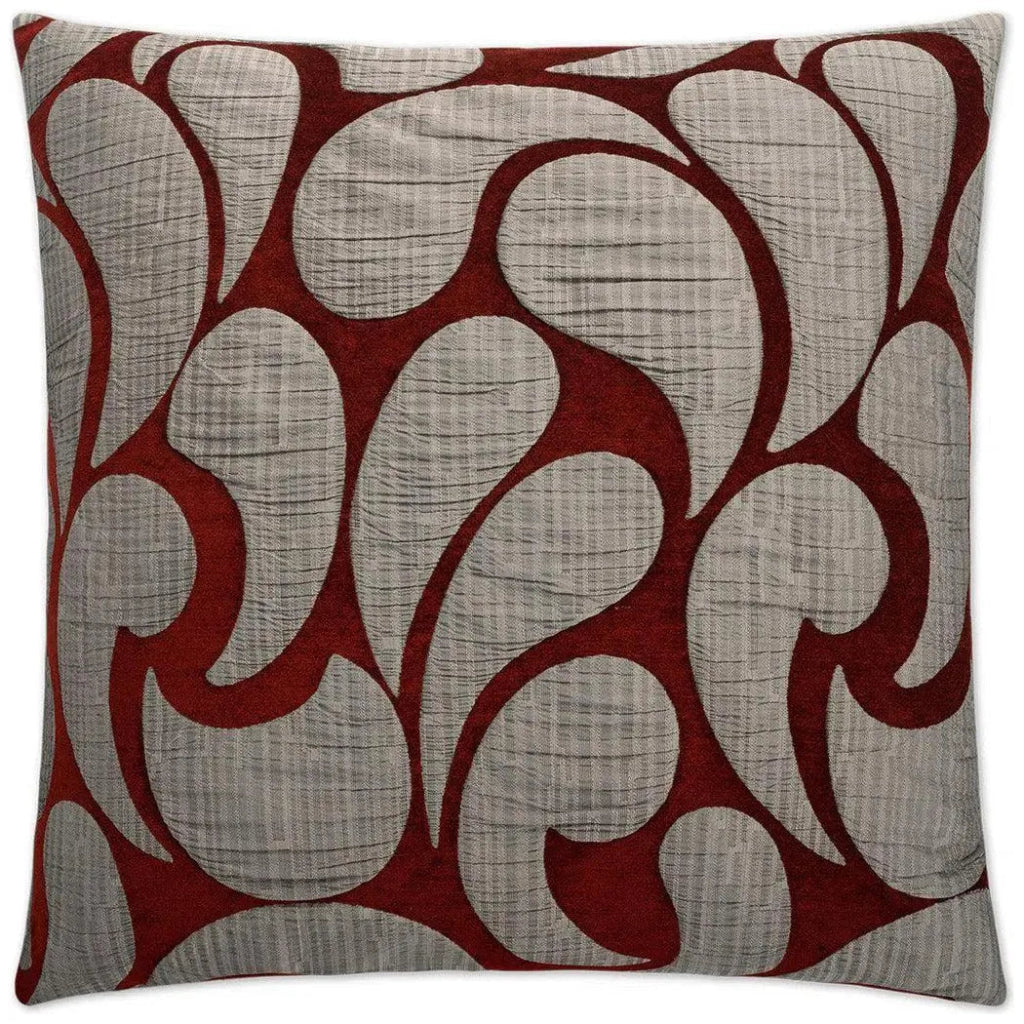 Drizzle Ruby Red Throw Pillow With Insert - LOOMLAN - D.V. Kap - Throw Pillows