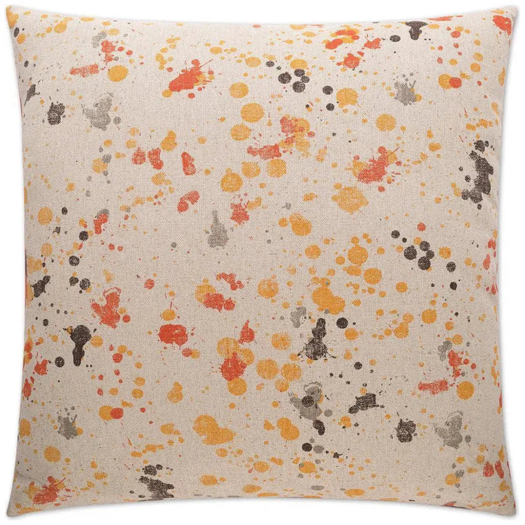 Dropcloth Orange Throw Pillow With Insert - LOOMLAN - D.V. Kap - Throw Pillows