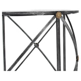 Drum & Fife Lamp Table Side Table Glass Top - LOOMLAN - Sarreid - Side Tables