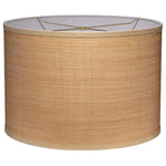 Drum Natural Raffia Stylish Shade - LOOMLAN - Jamie Young - Table Lamps