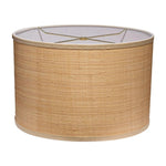 Drum Natural Raffia Stylish Shade - LOOMLAN - Jamie Young - Table Lamps