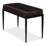 Duke Ridged Iron Bench - LOOMLAN - Sarreid - Bedroom Benches