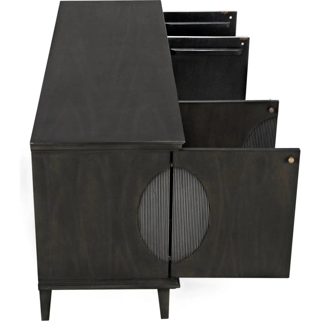 Dumont Wood Black Sideboard - LOOMLAN - Noir - Sideboards