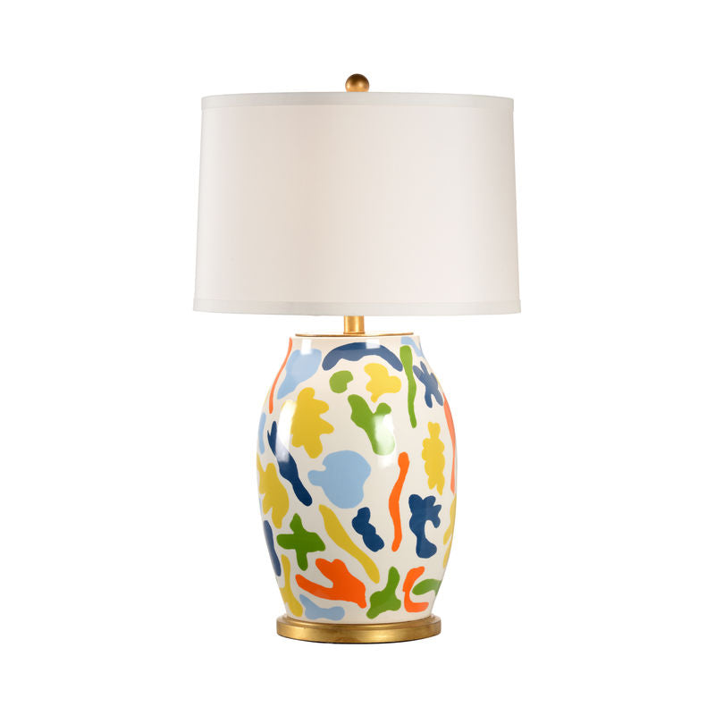 St. Germain Hand-Painted Artistic Design Table Lamp