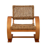 Serena Curved Wood Framed Lounge Chair