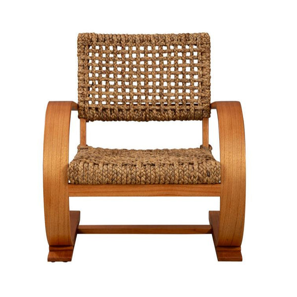 Serena Curved Wood Framed Lounge Chair