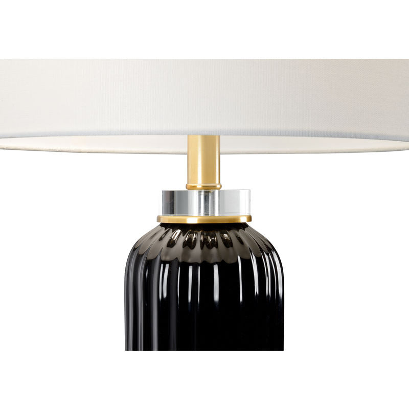 Samuel Glazed Fluted Ceramic Table Lamp