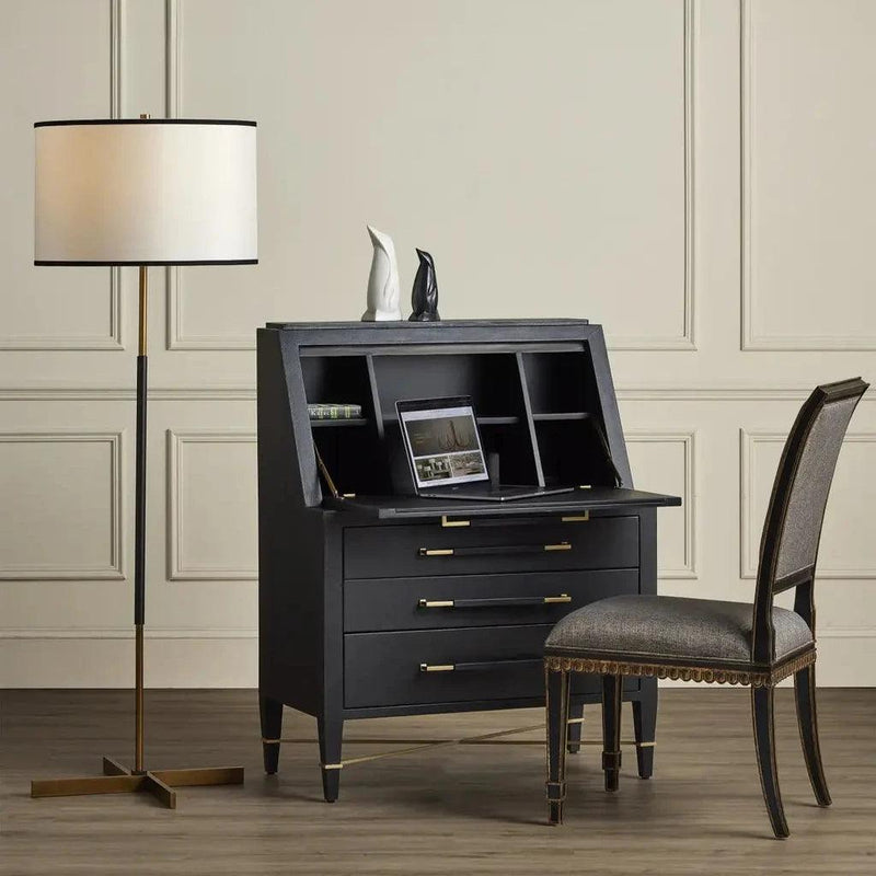 Verona Black Secretary Desk