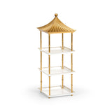 Pagoda Elegance White Shelf