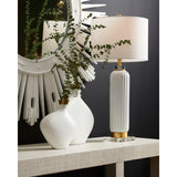 Samuel Glazed Fluted Ceramic Table Lamp