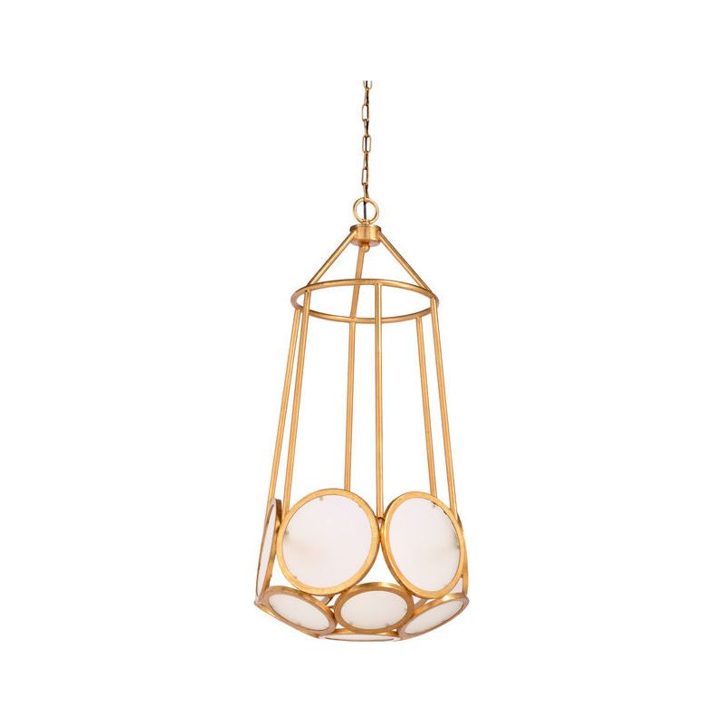 Earlom Glass And Gold Finish Pendant - LOOMLAN - Wildwood - Pendants