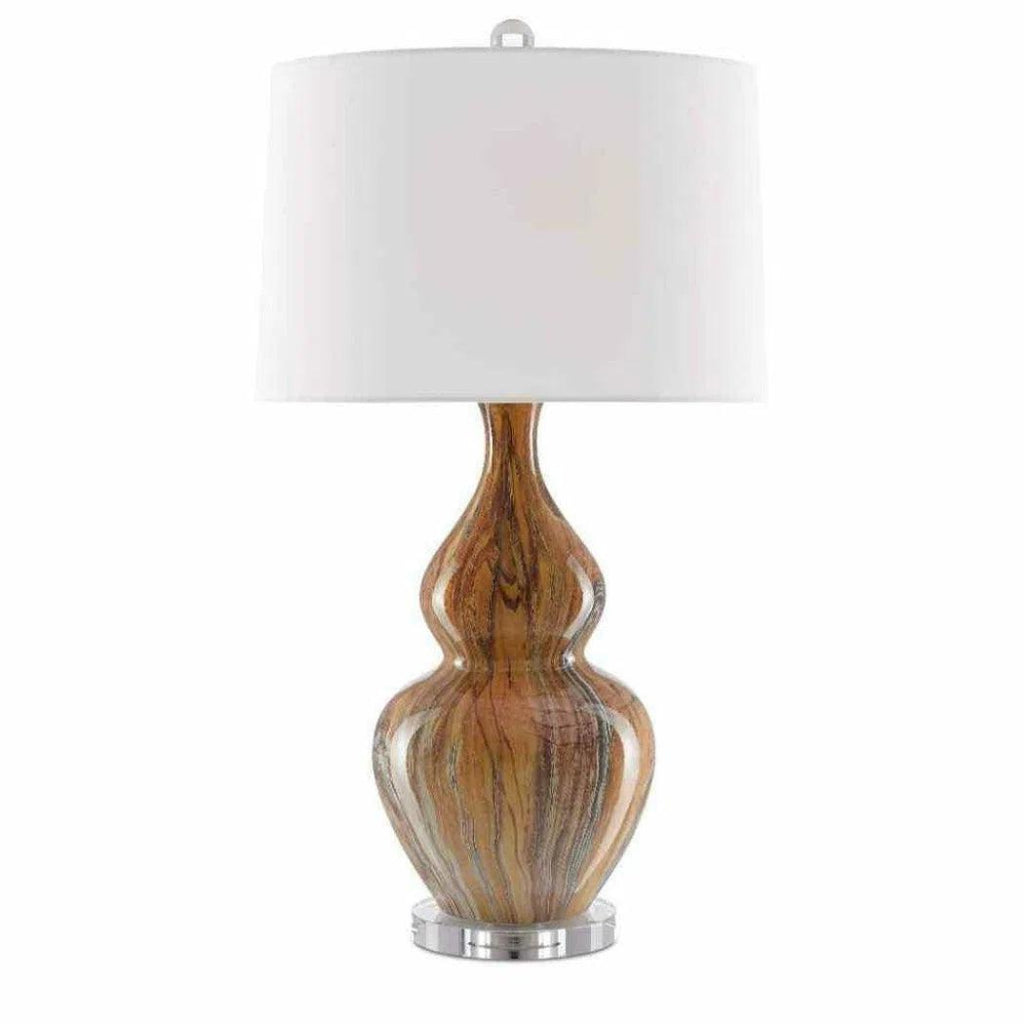 Earth Brown Kolor Brown Table Lamp - LOOMLAN - Currey & Co - Table Lamps