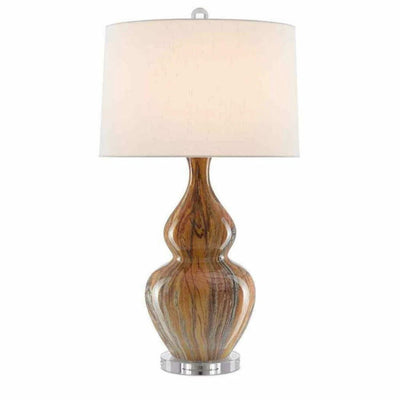 Earth Brown Kolor Brown Table Lamp - LOOMLAN - Currey & Co - Table Lamps