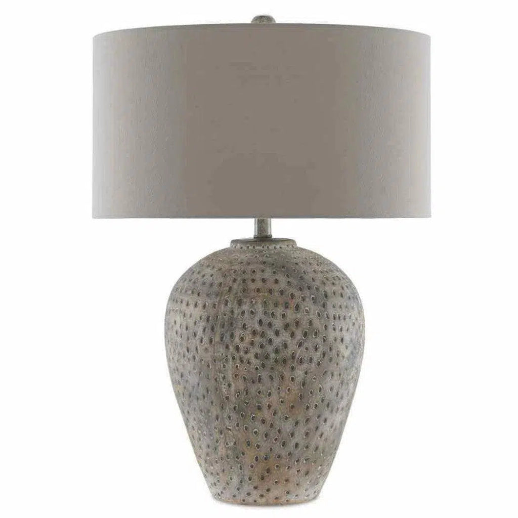 Earth Gray Junius Table Lamp - LOOMLAN - Currey & Co - Table Lamps