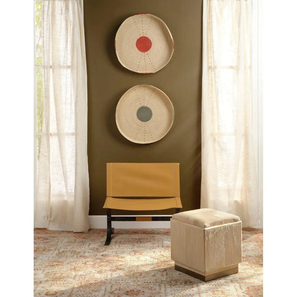 Easton Hair on Hide Ottoman - LOOMLAN - Jamie Young - Ottomans