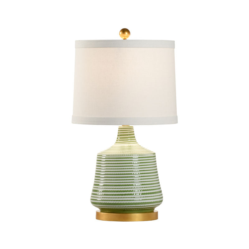 Beehive Modern Linen Shade Table Lamp