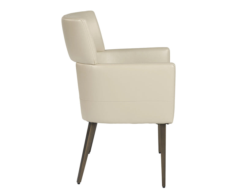 Amerie Leather Upholstered Dining Armchair