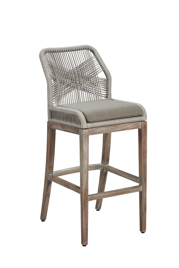 Fiddler Rope Upholstered Counter Stool