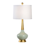 Eden Celadon Glazed Curved Silhouette Table Lamp - LOOMLAN - Chelsea House - Table Lamps