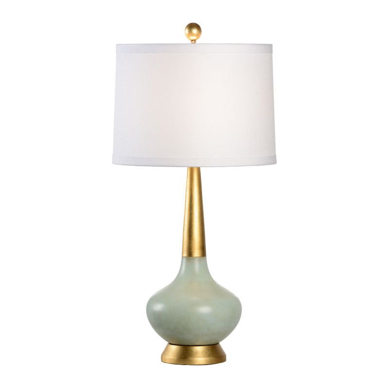 Eden Celadon Glazed Curved Silhouette Table Lamp - LOOMLAN - Chelsea House - Table Lamps