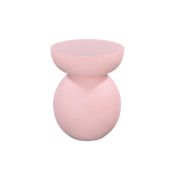 Eden Pink Round Wooden Accent Table - LOOMLAN - Bassett Mirror - Side Tables