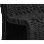 Edessa Rattan Outdoor Armless Dining Chair - LOOMLAN - SUNPAN - Outdoor Dining Chairs